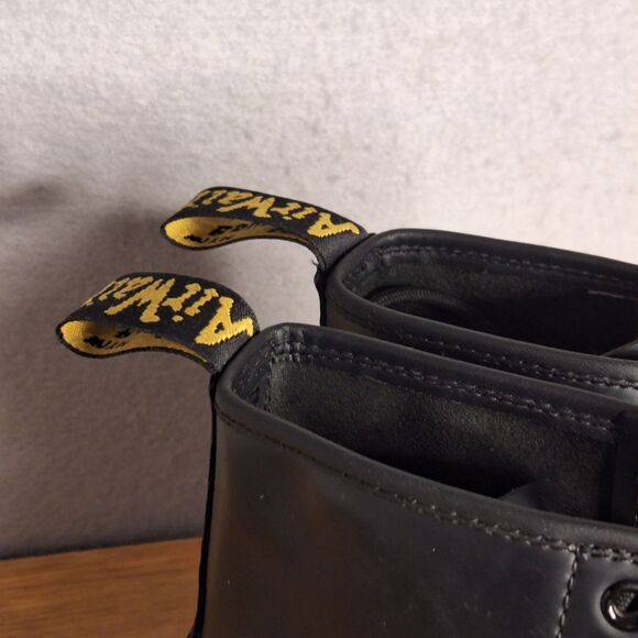 Dr. Martens 1460 Women’s 9 EU 41 Black Vegan Combat Lace Up Ankle Boots Doc - Picture 11 of 12